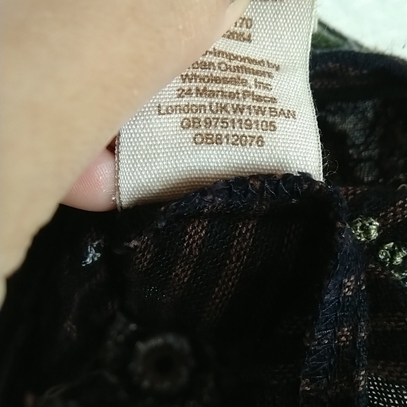 Free People Sweet Safari Halter Top Neon Peplum Sweetheart Striped OB812076 sz S - Picture 6 of 8